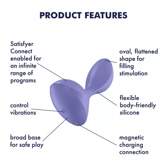 Satisfyer Sweet Seal - okos anál vibrátor (lila)