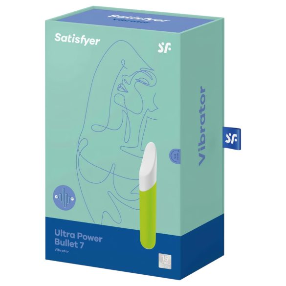 Satisfyer Ultra Power Bullet 7 - vízálló csikló vibrátor (zöld)
