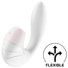 Satisfyer Supernova - akkus, léghullámos 2in1 vibrátor (fehér)   Satisfyer Supernova - akkus, léghullámos 2in1 vibrátor (fehér)