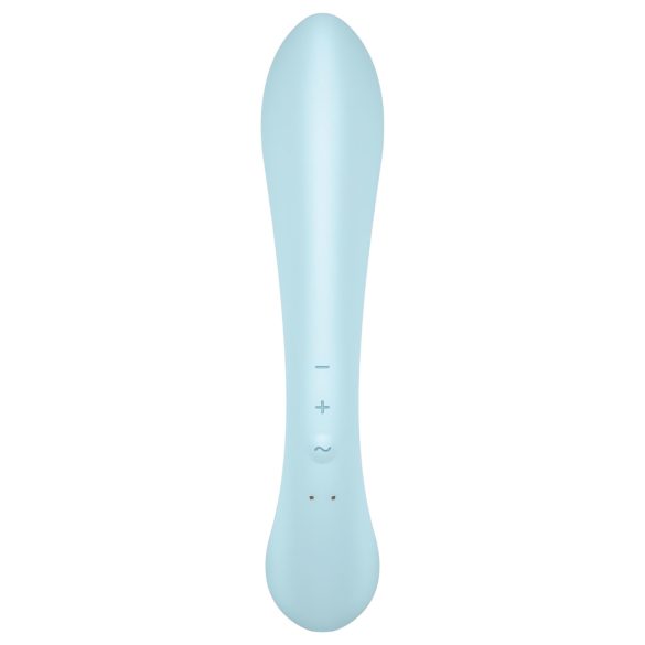 Satisfyer Triple Oh - akkus, csiklókaros vibrátor (kék)