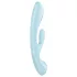 Satisfyer Triple Oh - akkus, csiklókaros vibrátor (kék)