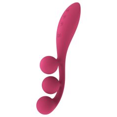   Satisfyer Tri Ball 1 - akkus, multifunkciós vibrátor (piros)