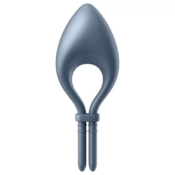 Satisfyer Bullseye - okos vibrációs péniszgyűrű (szürke)