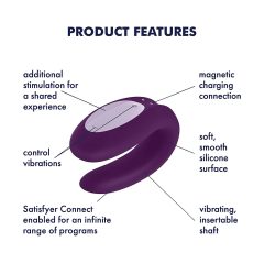   Satisfyer Partner Box 3 - akkus, okos párvibrátor szett (3 részes)