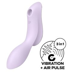   Satisfyer Curvy Trinity 2 - léghullámos 2in1 vibrátor (lila)