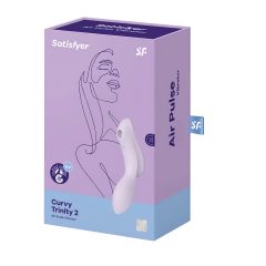   Satisfyer Curvy Trinity 2 - akkus hüvelyi és csikló vibrátor (lila)