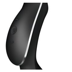   Satisfyer Curvy Trinity 2 - akkus hüvelyi és csikló vibrátor (fekete)