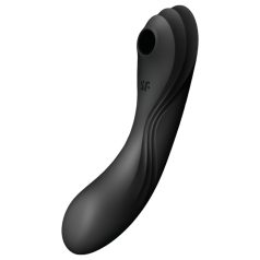 Satisfyer Curvy Trinity 4 - léghullámos 2in1 vibrátor (fekete)   Satisfyer Curvy Trinity 4 - léghullámos 2in1 vibrátor (fekete)