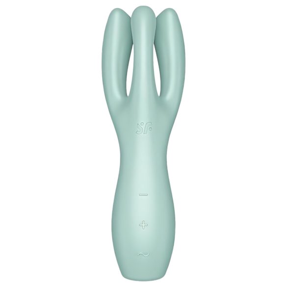 Satisfyer Threesome 3 - akkus csikló vibrátor (menta)