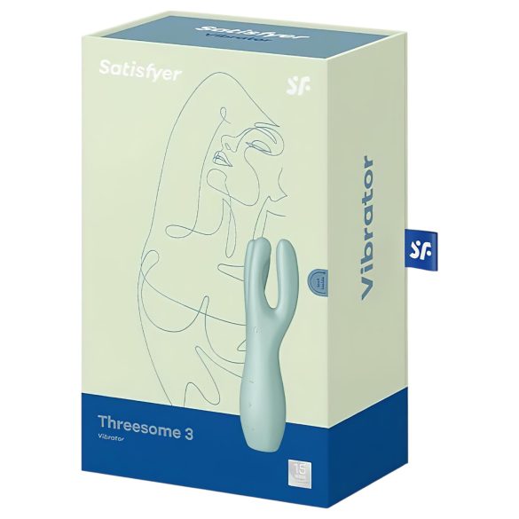 Satisfyer Threesome 3 - akkus csikló vibrátor (menta)