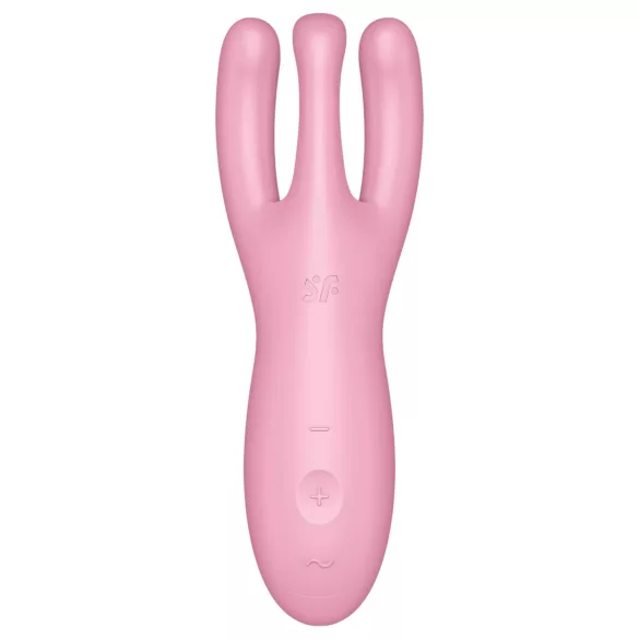 Satisfyer Threesome 4 - okos csikló vibrátor (pink)