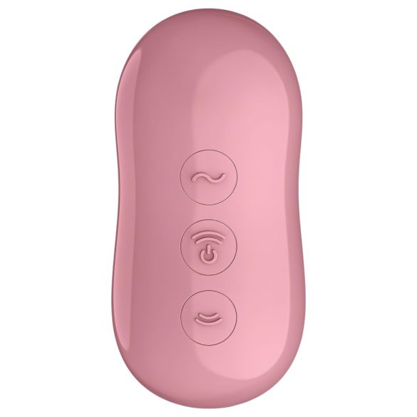 Satisfyer Cotton Candy - léghullámos csikló vibrátor (korall)