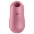 Satisfyer Cotton Candy - léghullámos csikló vibrátor (korall)