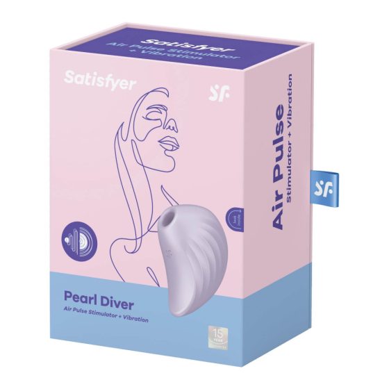 Satisfyer Pearl Diver - akkus, léghullámos csiklóvibrátor (viola)