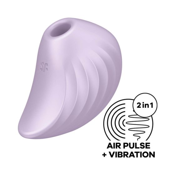 Satisfyer Pearl Diver - akkus, léghullámos csikló vibrátor (viola)