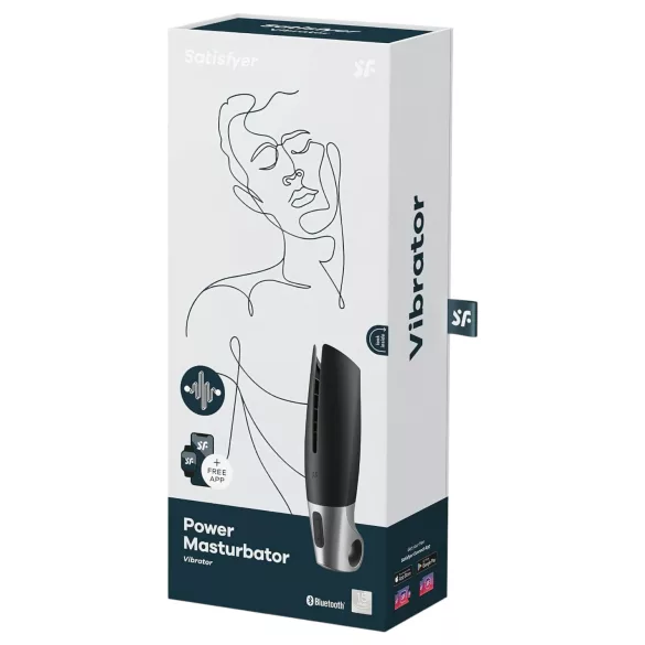 Satisfyer Power - okos, akkus maszturbátor (fekete)