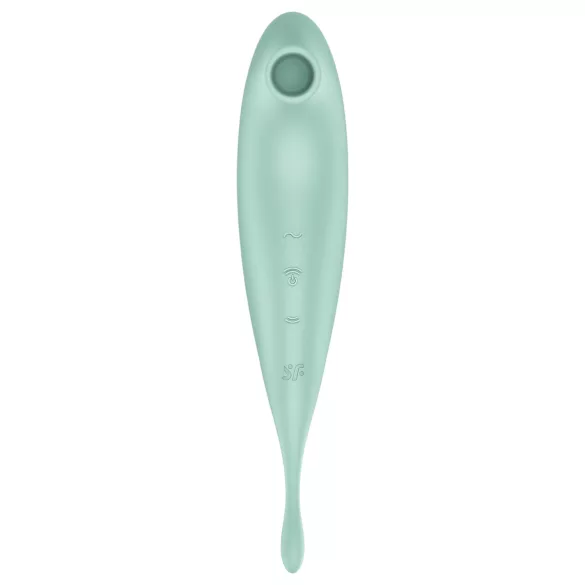 Satisfyer Twirling Pro - okos 2in1 csikló vibrátor (menta)