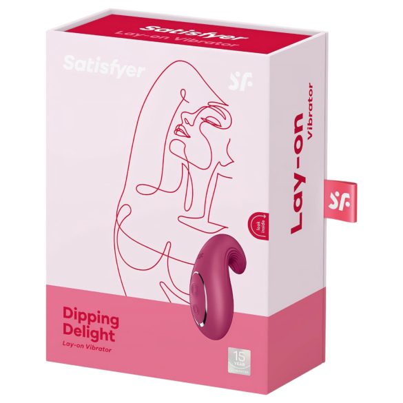 Satisfyer Dipping Delight - akkus csikló vibrátor (piros)