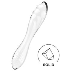 Satisfyer Dazzling Crystal 1 - kétvégű üveg dildó (átlátszó)   Satisfyer Dazzling Crystal 1 - kétvégű üveg dildó (átlátszó)