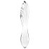 Satisfyer Dazzling Crystal 1 - kétvégű üveg dildó (átlátszó)