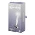 Satisfyer Sparkling Crystal - bordázott üveg dildó (átlátszó)
