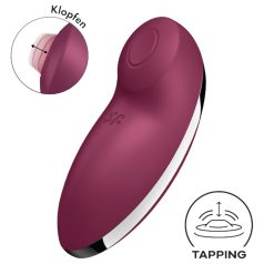 Satisfyer Tap & Climax 2 - 2in1 csiklóizgató és vibrátor (piros)   Satisfyer Tap & Climax 2 - 2in1 csiklóizgató és vibrátor (piros)