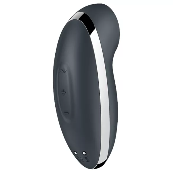 Satisfyer Tap & Climax 2 - 2in1 csikló vibrátor (szürke)