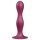 Satisfyer Double Ball-R - tapadókorongos súlyozott dildó (piros)