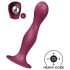 Satisfyer Double Ball-R - tapadókorongos súlyozott dildó (piros)