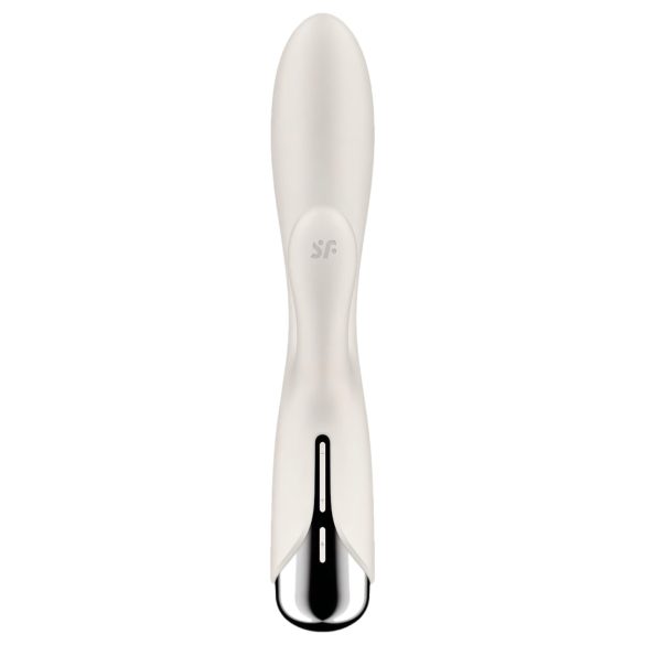 Satisfyer Spinning Rabbit 1 - forgó csiklókaros vibrátor (bézs)