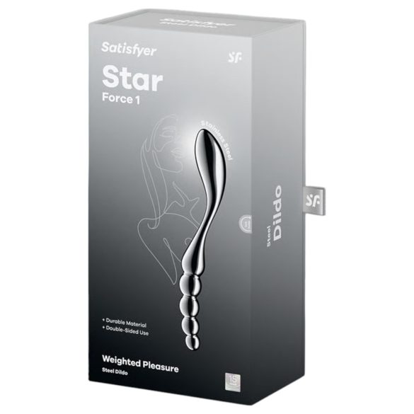 Satisfyer Star Force 1 - gömbös acéldildó (ezüst)