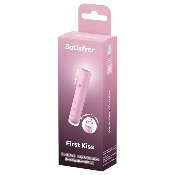 Satisfyer First Kiss - léghullámos csiklóizgató (pink)