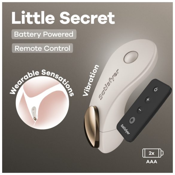 Satisfyer Little Secret - bugyivibrátor (fehér)
