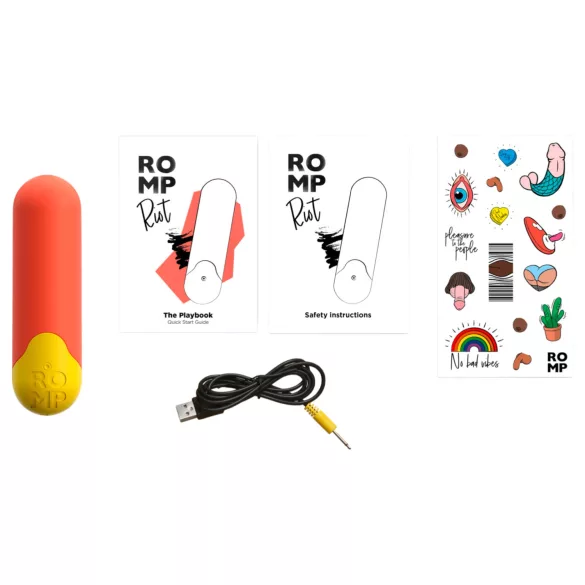 ROMP Riot - mini rúdvibrátor (narancs)