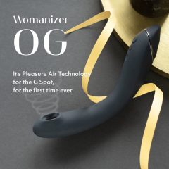   Womanizer OG - akkus, vízálló 2in1 léghullámos G-pont vibrátor (fekete)