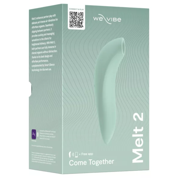 We-Vibe Melt 2 - App-vezérelt léghullámos csiklóizgató (türkiz)