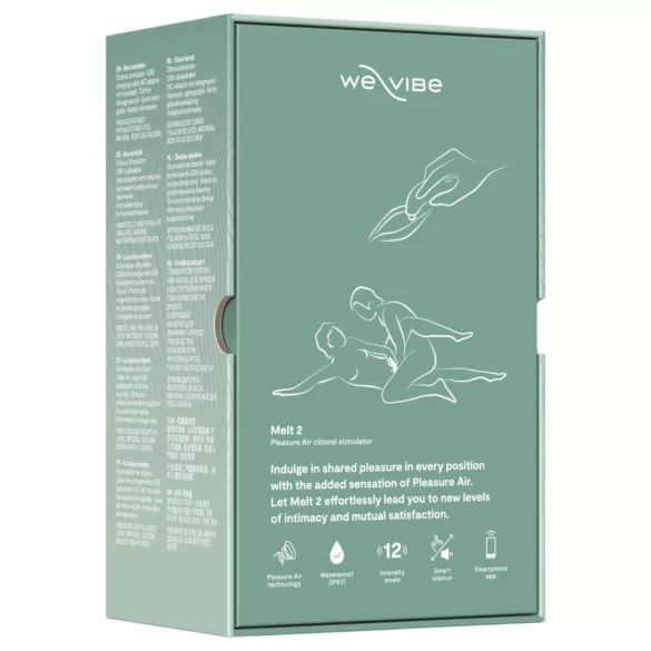 We-Vibe Melt 2 - App-vezérelt léghullámos csiklóizgató (türkiz)