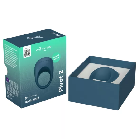 We-Vibe Pivot 2 - App-vezérelt vibrációs péniszgyűrű (kék)
