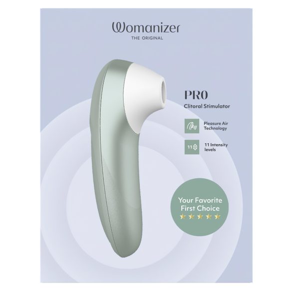 Womanizer Pro - léghullámos csiklóizgató (zöld)