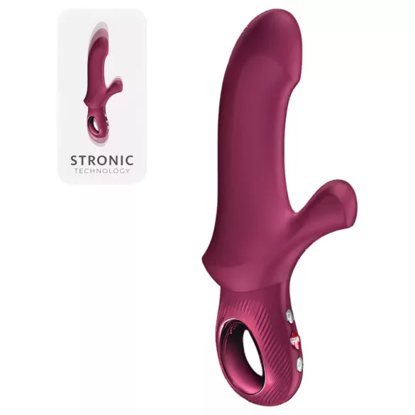 Fun Factory Bi Stronic Curve - lökő vibrátor csiklókarral (piros)