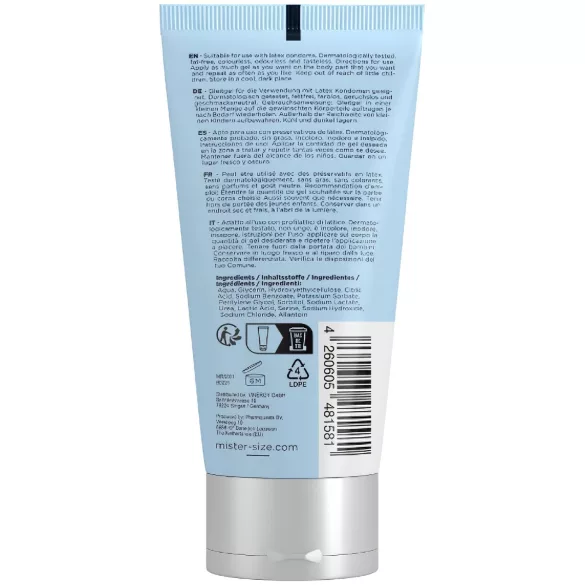 Mister Size Bio - természetes vízbázisú síkosító (100 ml)