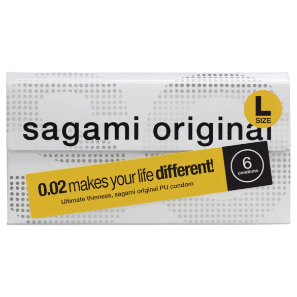 Sagami Original 0.02 L - ultravékony óvszer (58 mm, 6 db)
