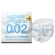   Sagami Original 0,02 - extra síkosított óvszer - 55mm (1db)