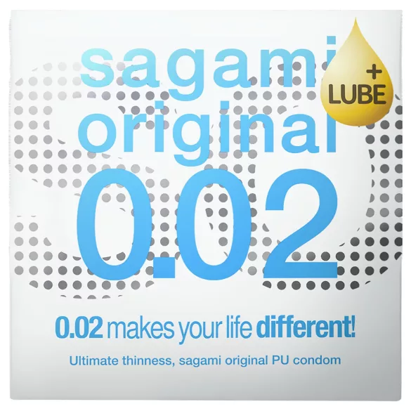 Sagami Original 0,02 - extra síkosított óvszer - 55 mm (1 db)