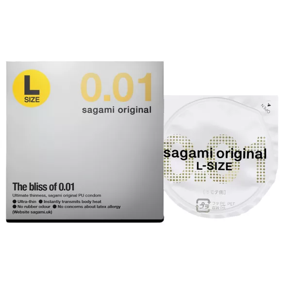 Sagami Original 0,01 L - óvszer - 58 mm (1 db)