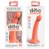 Dillio Secret Explorer - makkos dildó (17cm) - narancs