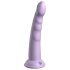Dillio Slim Seven - tapadókorongos stimuláló dildó (20cm) - lila