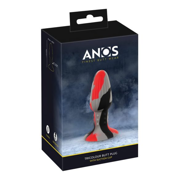 ANOS - szilikon anál plug (színes)