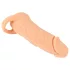 Nature Skin - péniszköpeny és műpunci - 18 cm maszturbátor (testszínű)