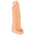 Nature Skin - péniszköpeny és műpunci - 18 cm maszturbátor (testszínű)
